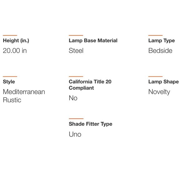 NEW Hampton Bay 20 in. H Oil Rubbed Bronze Double Orb Table Lamp Base - Picture 4 of 14